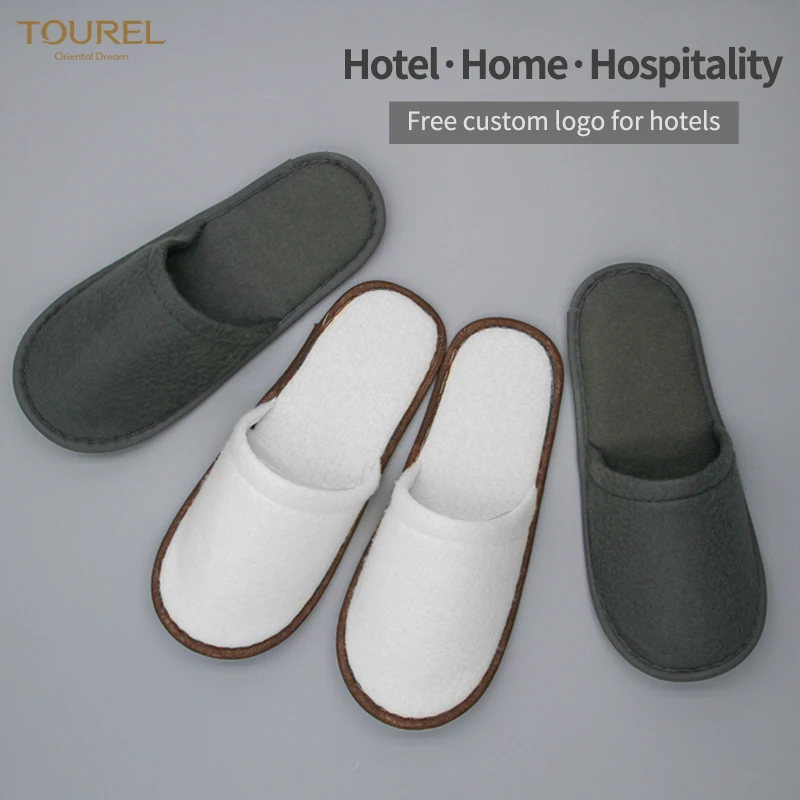 Beauty Hotel Woman Slipper Disposable Terry Towel Anti-slip Comfortable Velvet Quality Adult Sex Hotel Slippers