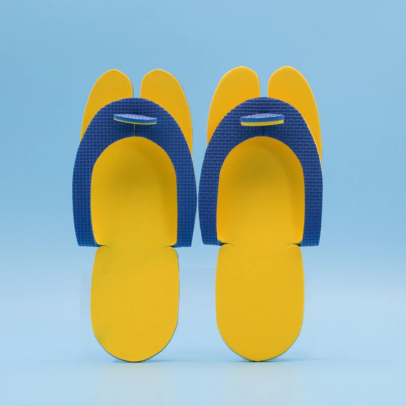 Cheap Disposable Comfortable White Eva Portable Foldable Adult Personalized Hotel Spa Flip Flops