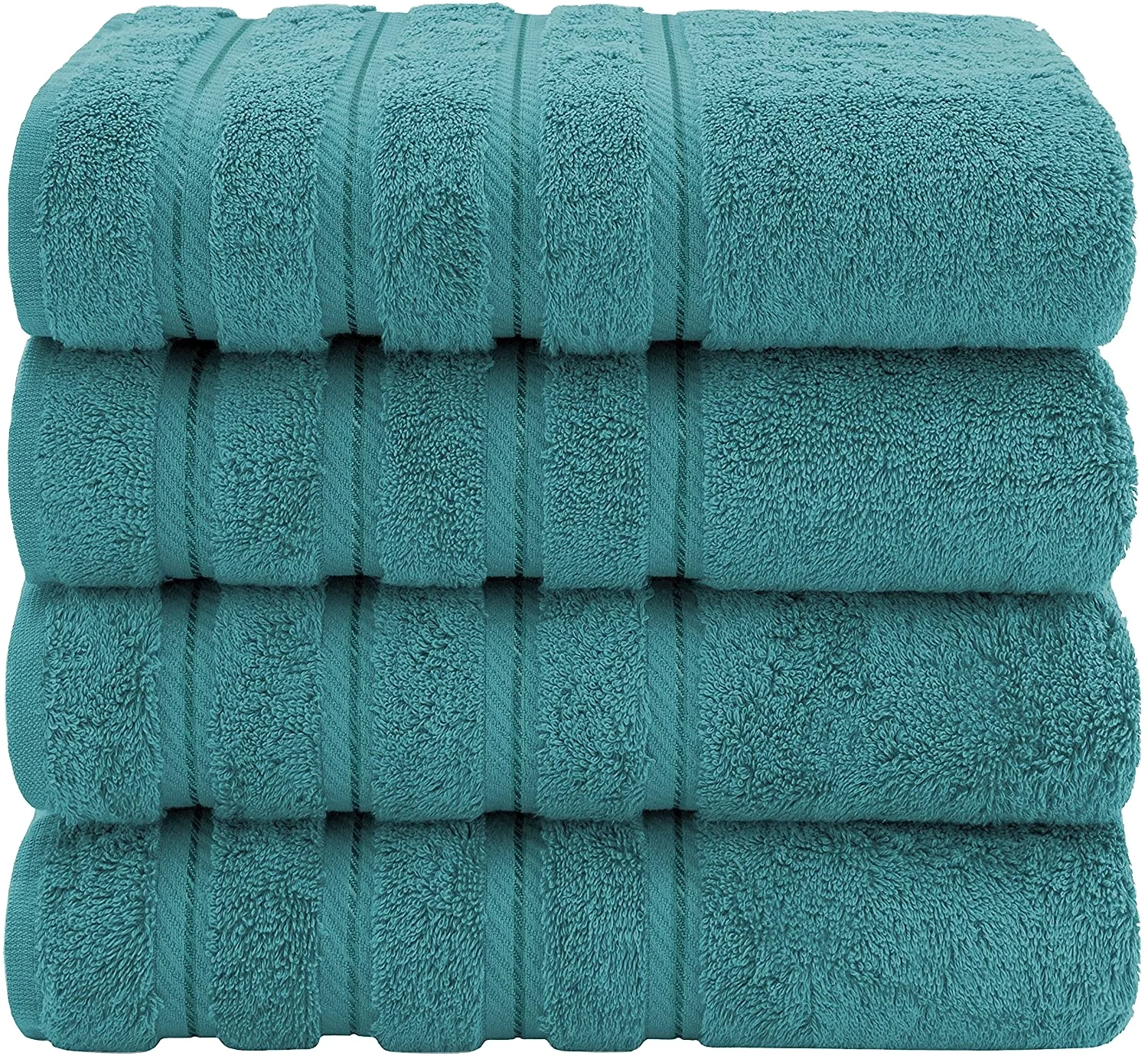 Toalla de Ba&ntilde;o de Color Hotel 5 Estrellas Azul Oscuro Set de 6 Toallas Calidad Hotel de Lujo 600 Gsm 100