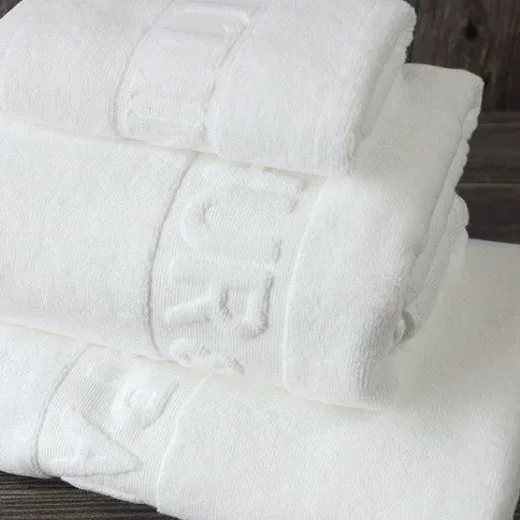70x140cm Hotel Luxury Jacquard White Bath Towel Set 100% Cotton Large Beach Towel Brand Absorbent Quick-drying Bathroom Towel