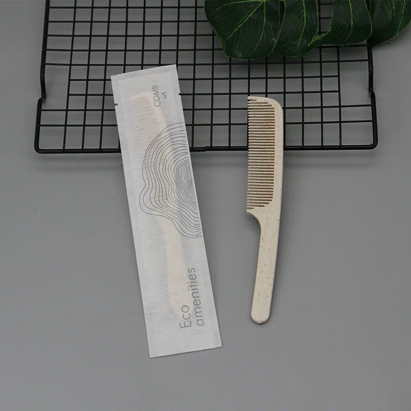 Oem Luxury Eco-friendly Certified Fsc Paper Box Recyclable Hotel Dry Amenities Dental Kit Shaving Kit Comb Shower Cap Vanity Set