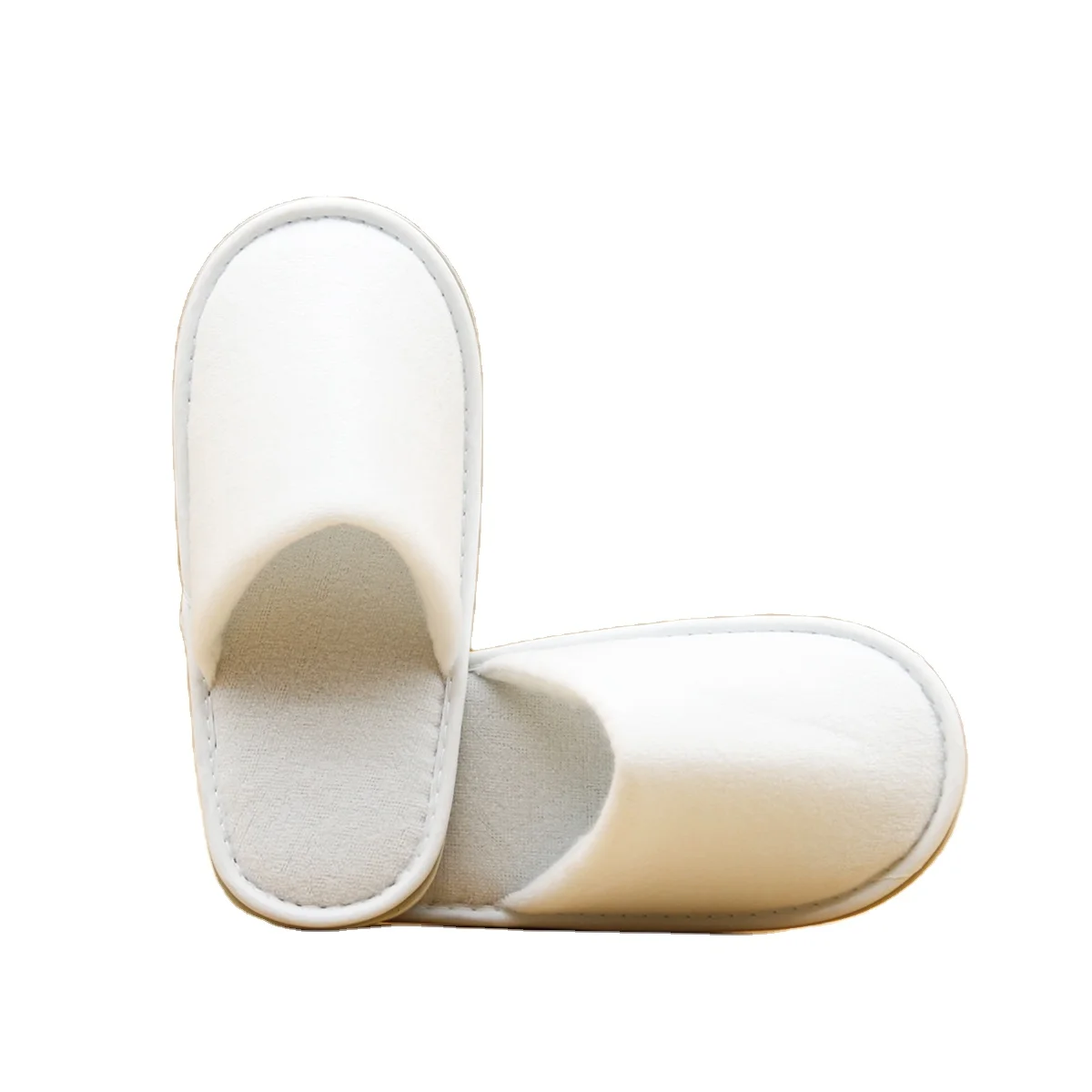 Customized Eco-friendly Coral Fleece Disposable Hotel Slippers Portable 5 Star Hotel
