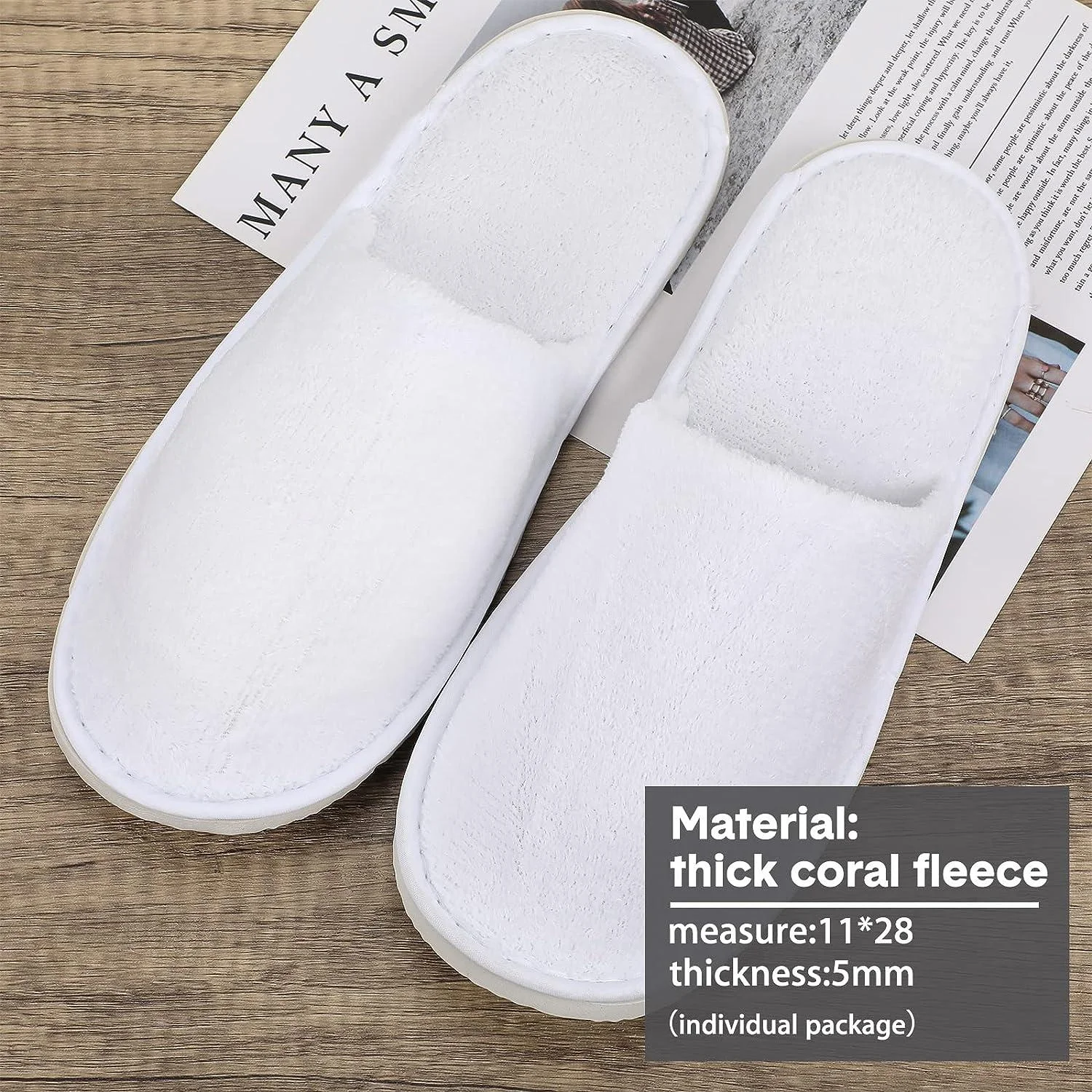 Zapatillas de hotel desechables con logotipo personalizado, de forma completa, nuevo estilo, artículos de cortesía para huéspedes de tela no tejida