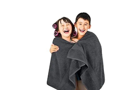 Set Of 4 Large Adult Bath Towels Sports Pattern Cotton Bath Sheets Woven And Compressed For Home Use