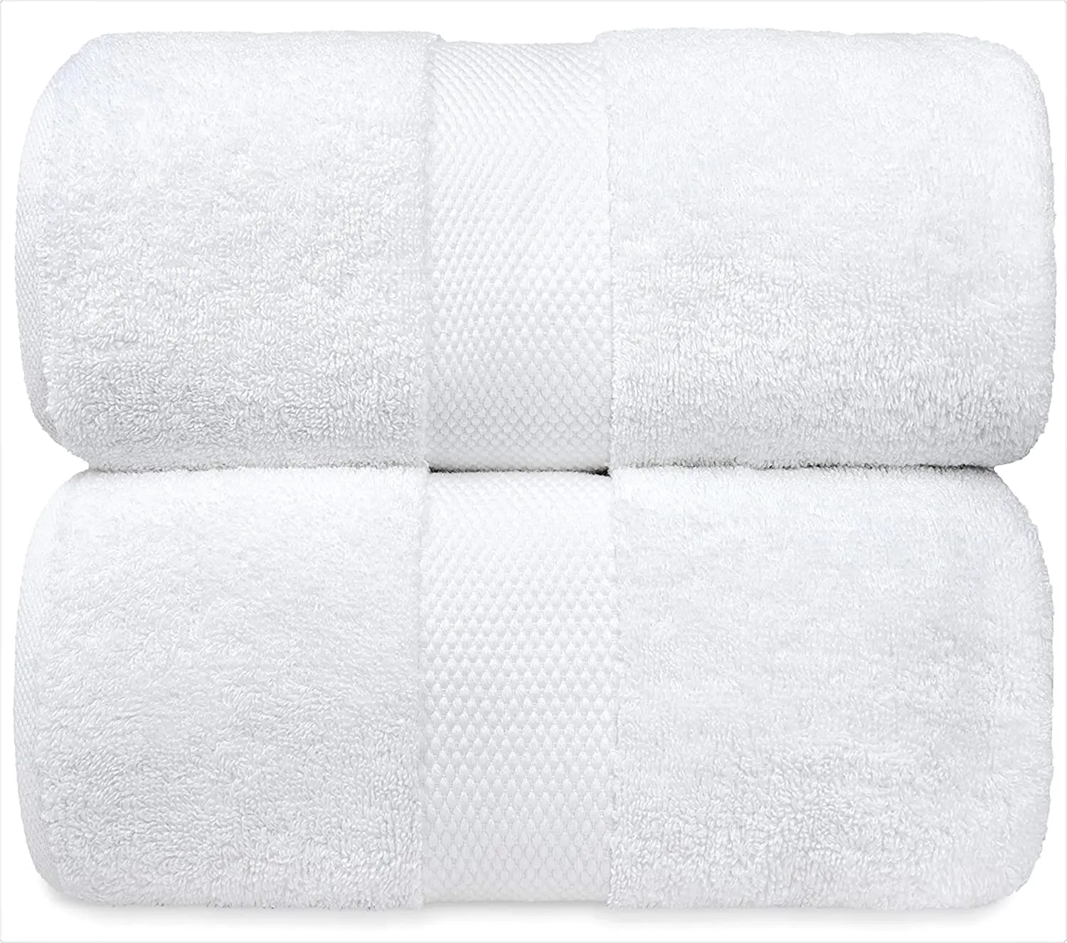 Durability Strong Quick-dry Luxury White Custom Cotton Bath Towel Set Solid Color Pattern For Spa Hotels