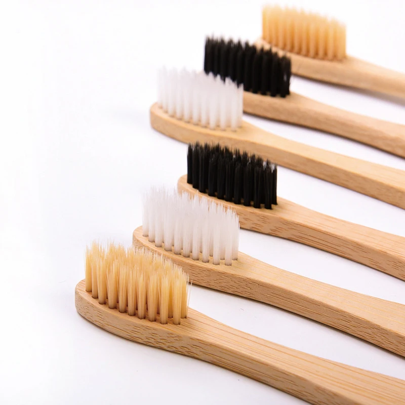 100% Biodegradable Bamboo Soft Bristle Tooth Brushes Wholesale Eco Friendly Wooden Bamboo Toothbrush
