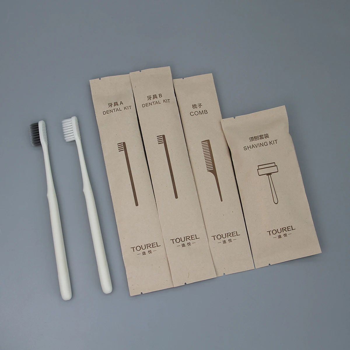 Paquete Elegante Reciclable de Artículos de Hotel de Paja de Trigo con Muestra Gratuita de Corea