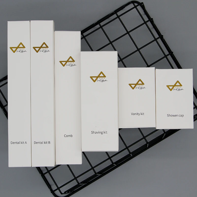 Custom Logo 5 Star Disposable Hotel Bathroom Amenities Set Travel-friendly Toothpaste Soft Guest Room Toiletries Logo Printing