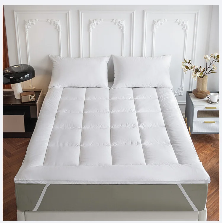 Colchón Tamaño Twin para Hogar Cubrecolchón de Espuma Viscoelástica para Cama de Uso Doméstico