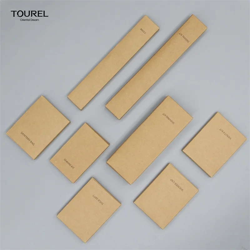 Set de artículos de tocador desechables biodegradables ecológicos de lujo personalizados de 5 estrellas para huéspedes en hoteles y baños, kit de accesorios OEM