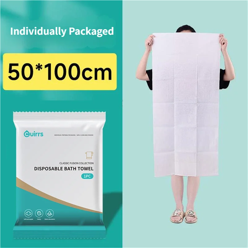 Luxury Disposable Bath Towel | Thick Pearl Weave | Single Use For Hotel Amenities & Guest Comfort