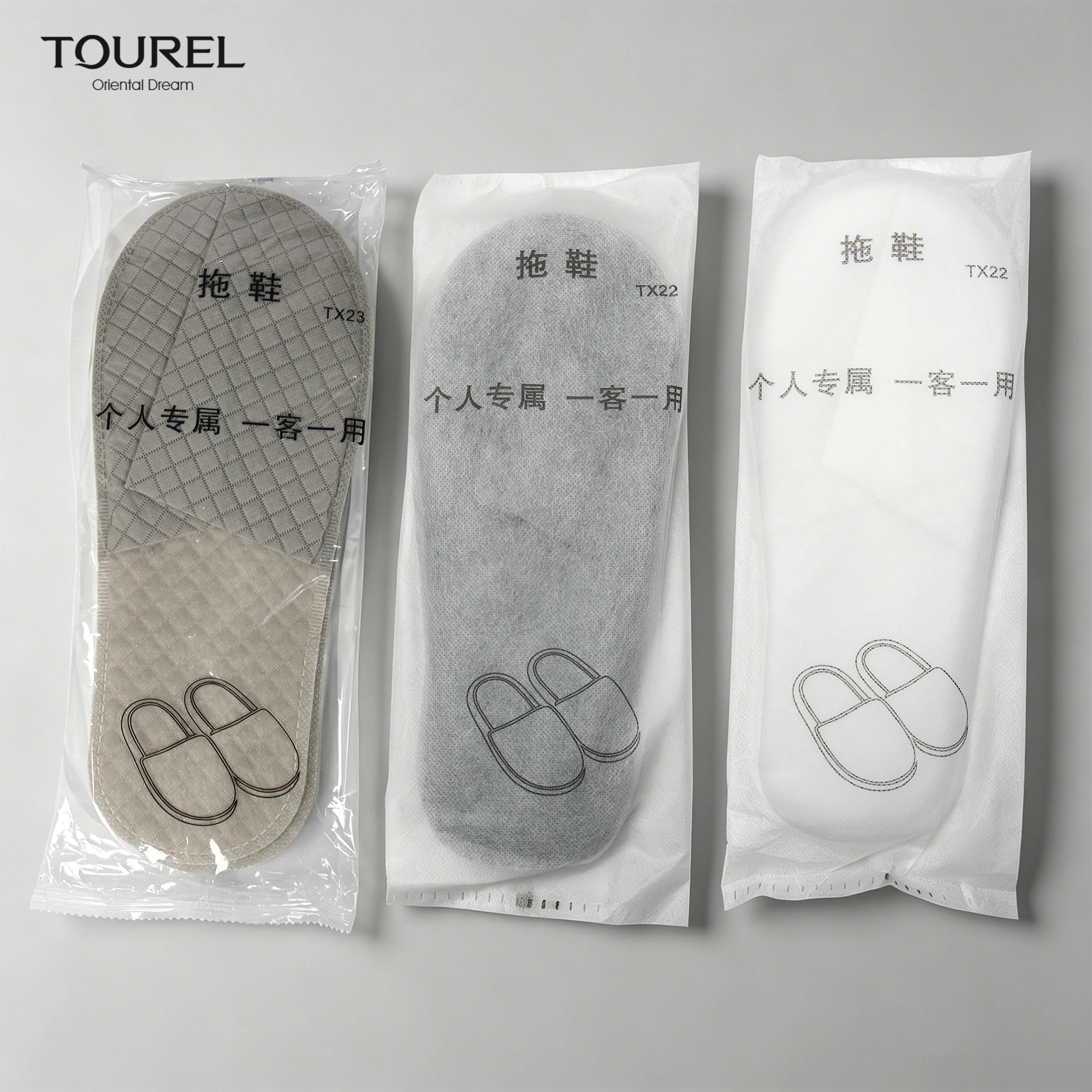 Oem Odm Wholesale Unisex Closed Toe Non Woven Disposable Slippers For Resort Spa Hospital Home