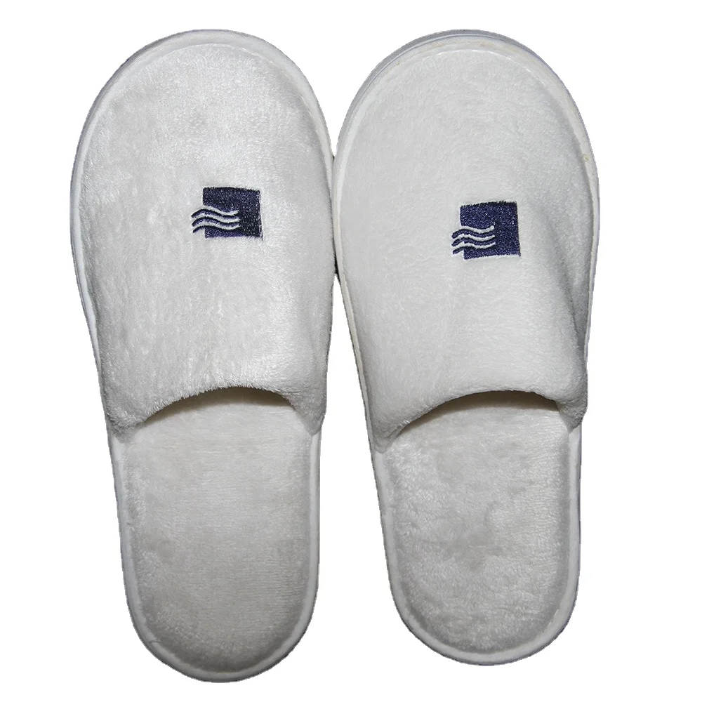 Zapatillas de hotel desechables de vellón de coral suave para niños unisex de alta calidad de Yangzhou, con color y logotipo personalizados