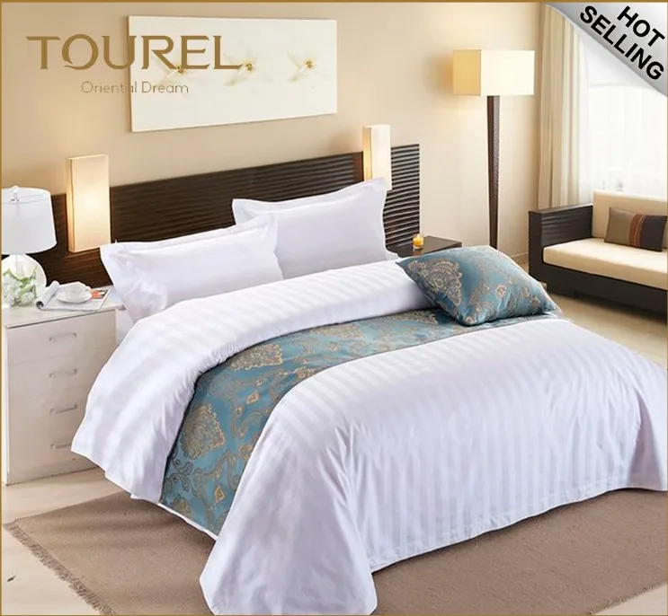 New Designs Fashion Quilt Cotton Hand Embroidery Fabric Painting Designs Hotel Bed Sheet 400 Thread