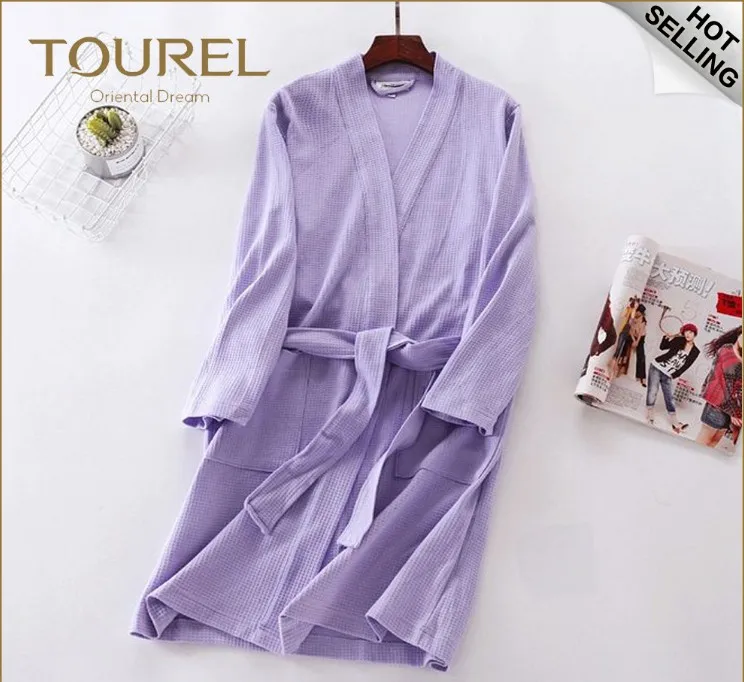 Wholesale 100% Cotton Coral Fleece Eco-friendly Portable Luxury Unisex Bath Robe
