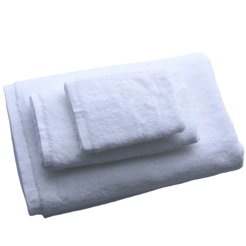 Hotel Quality White Bath Towels With 70x140cm And 80x160cm