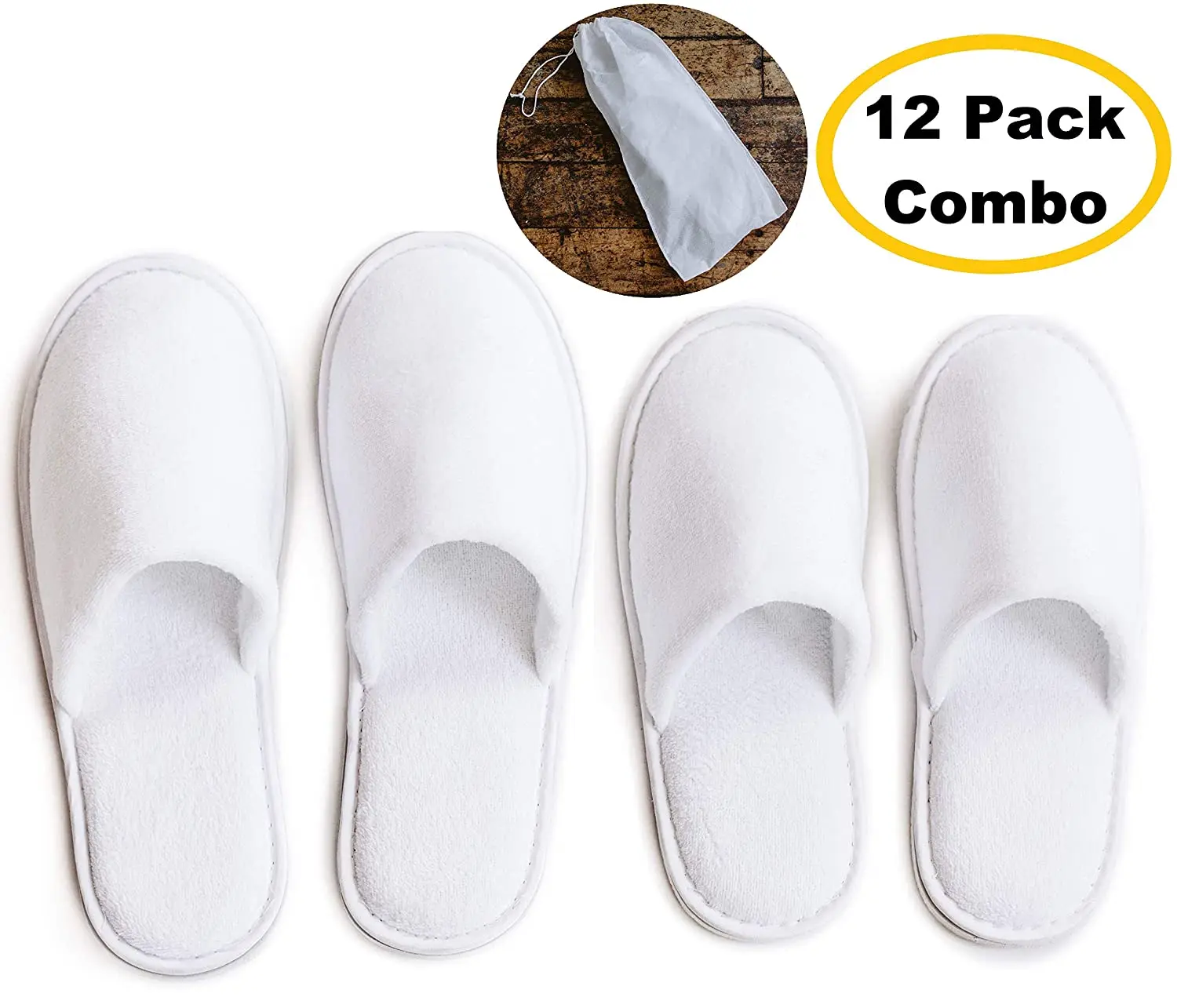 Factory Hot Sale Luxury Coral Fleece White Hotel Home Wedding Slippers With Eva Sole