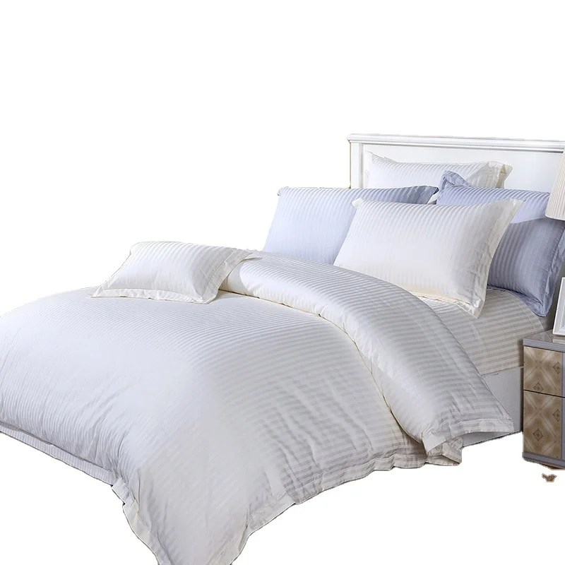 Stripe Textile Linen Cotton Hotels Luxury Set Today Includes 4pcs Plain Solid Noble Throw Pleated Twin Size Fitted Bed Sheets