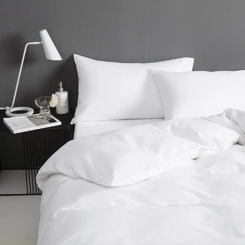 100% Egyptian Cotton Bed Linen For Europe Double Size Bedding Set 5 Star Sheets Hand Stitch Hotel Silk And Cotton Bed Sheet