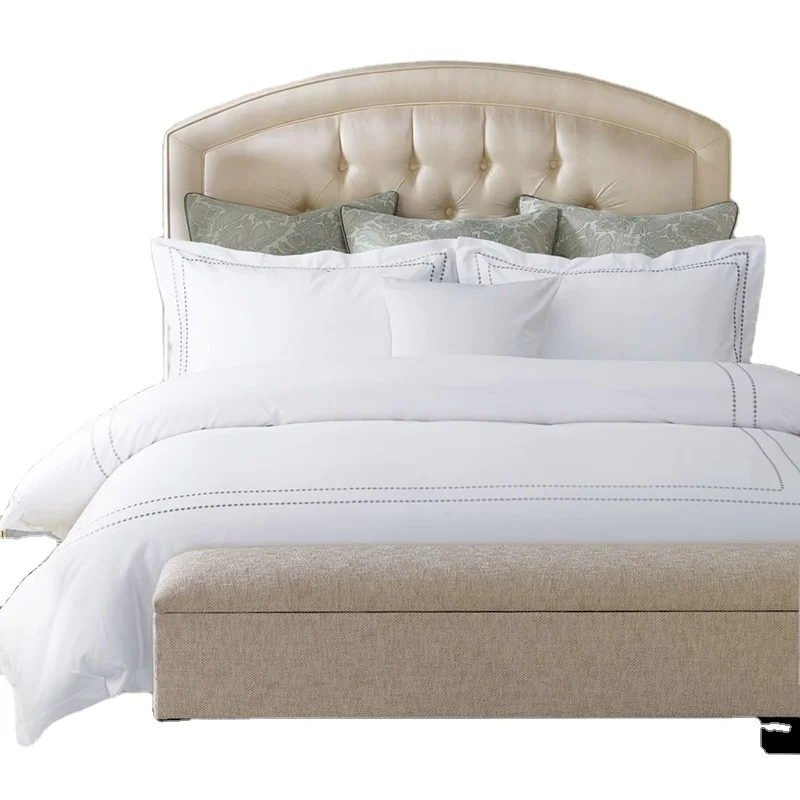 Edred&oacute;n de Lujo Jacquard Confort 4 piezas Cantidad 100% Algod&oacute;n Egipcio Material S&aacute;banas de Hotel Cubrecama Juego de Ropa de Cama