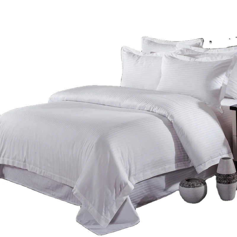 New Eco-friendly Wearable Hotel Solid 100% Cotton Design Twin Size 200 Thread Count Cheap 4pcs Bed Sheet Set