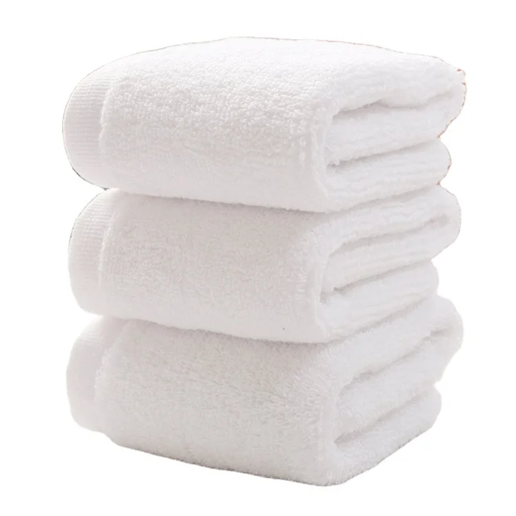 Factory Wholesales Luxury Hotel Towel 70x140 Extra Thick White Bath Comfortable 600gsm Knitted Cotton Towel
