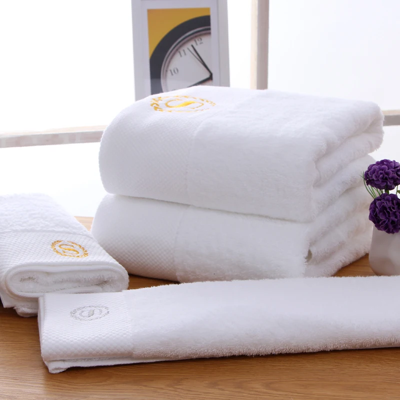 Wholesale 100% Cotton Luxury Hotel Bath Kitchen Towel Beach Gym Fitness Fast Plum Soft Textile Disposable White Shower Cheap For