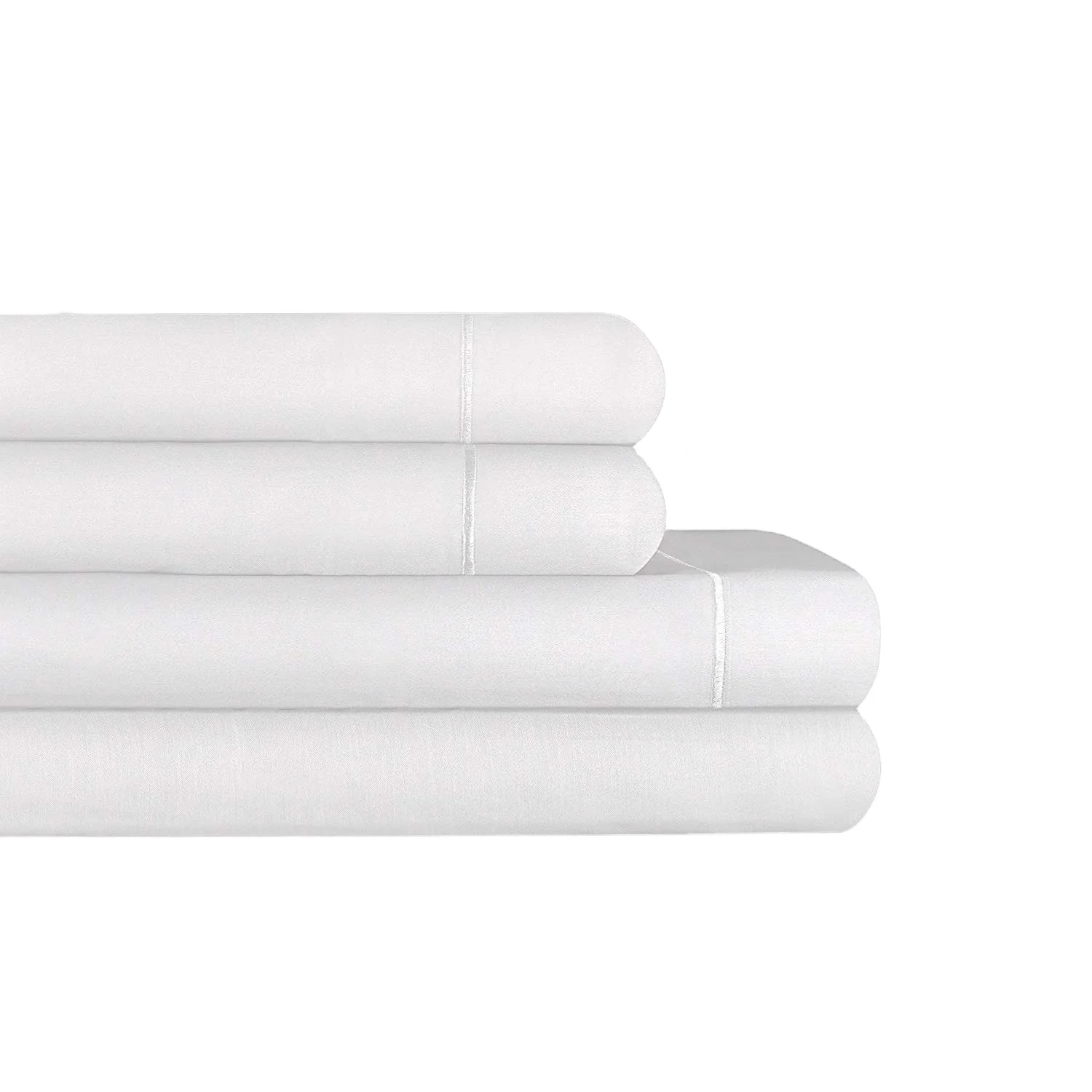 7 Pcs Cotton Woven Plain King Size Wholesale Bed Sheets With Logo For Hotel Use